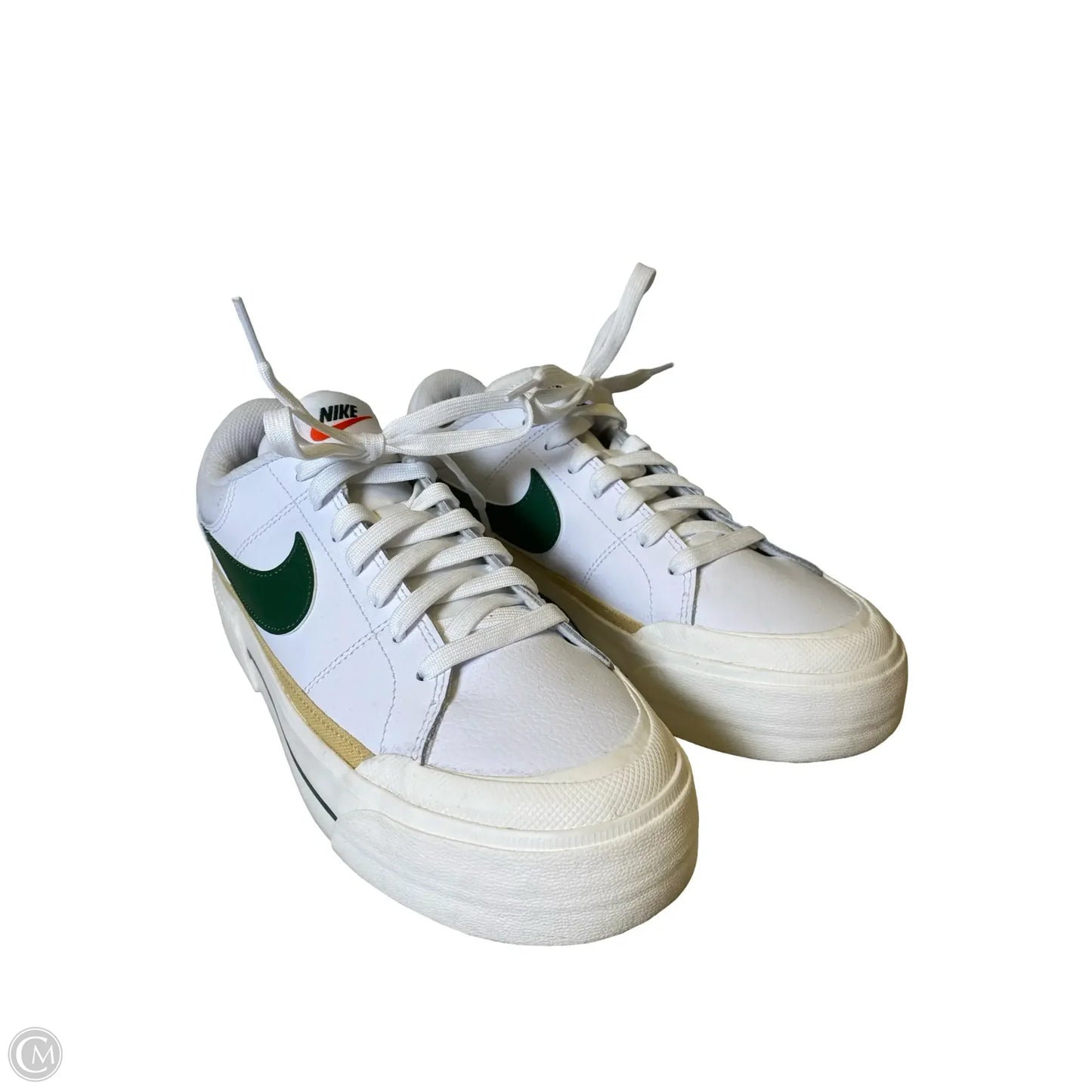 Shoes Athletic By Nike In Green & White, Size: 9