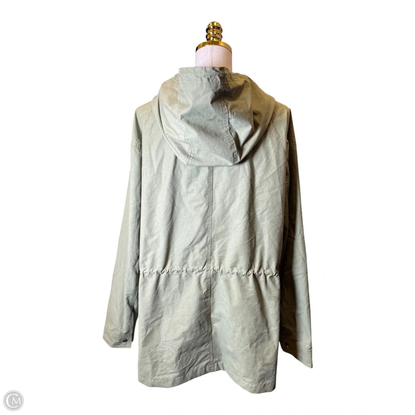Jacket Windbreaker By Old Navy In Green, Size: Xxl