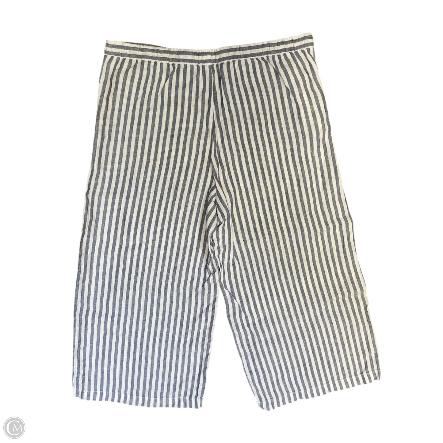 Pants Lounge By Ellen Tracy In Blue & White, Size: M