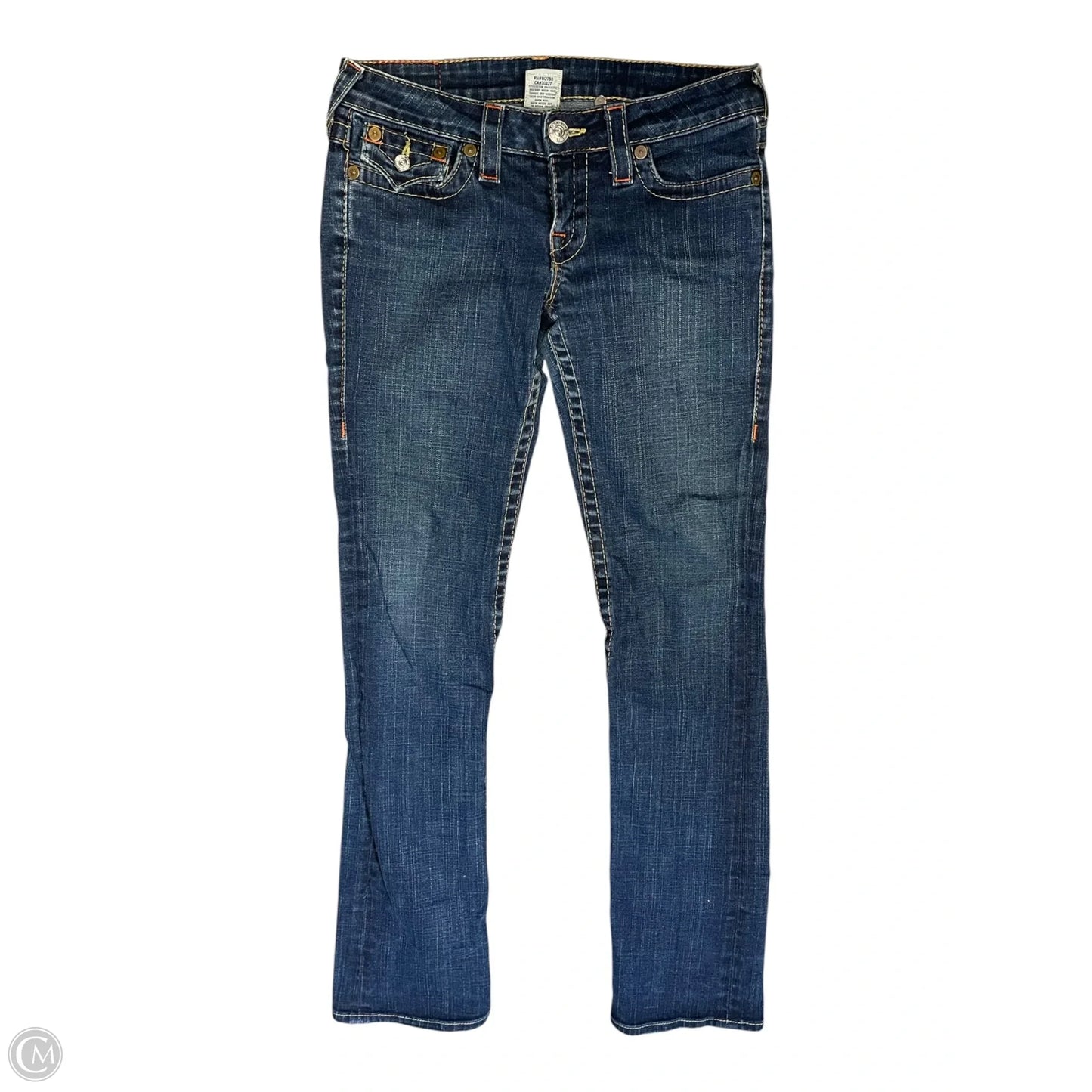 Jeans Straight By True Religion In Blue Denim, Size: 4