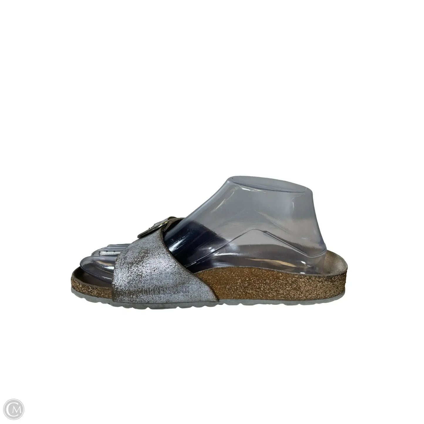 Sandals Flats By Birkenstock In Grey, Size: 6