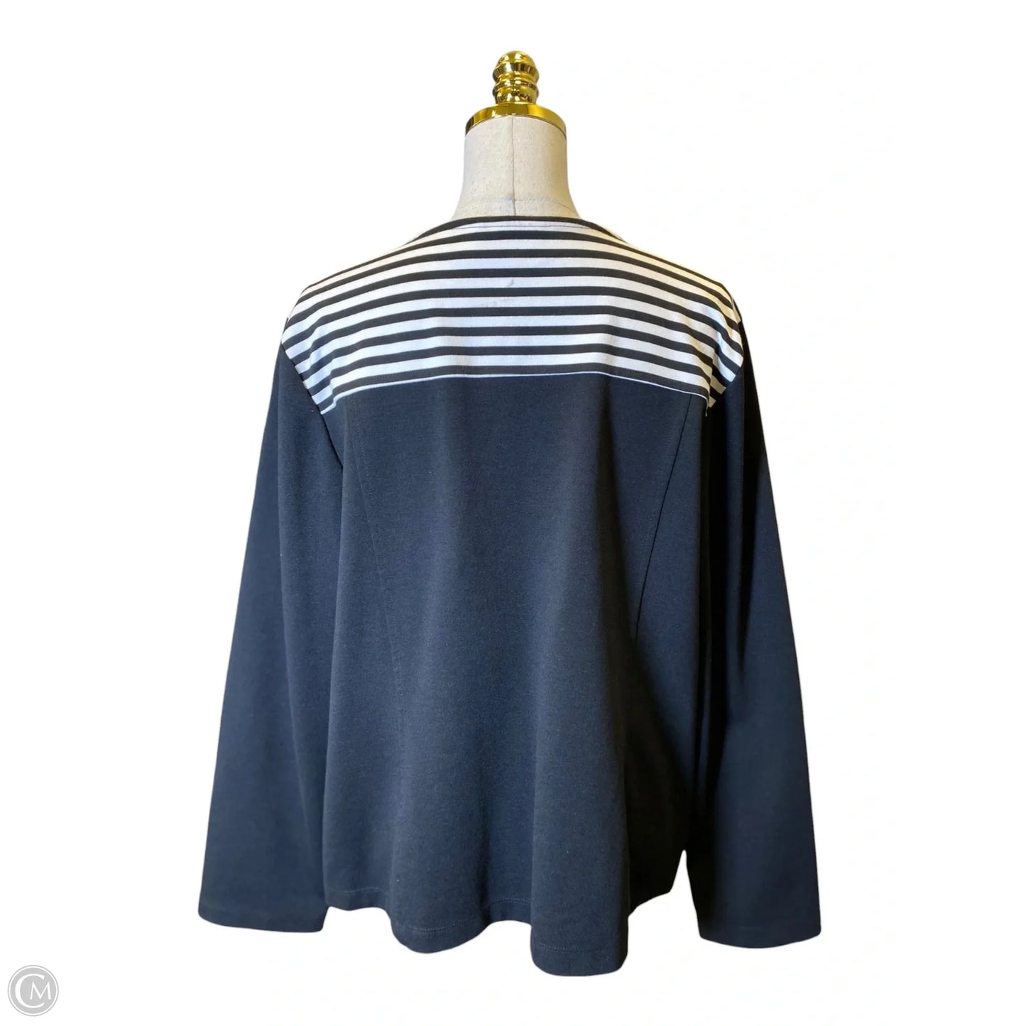 Jacket Other By Chicos In Black & White, Size: Xl
