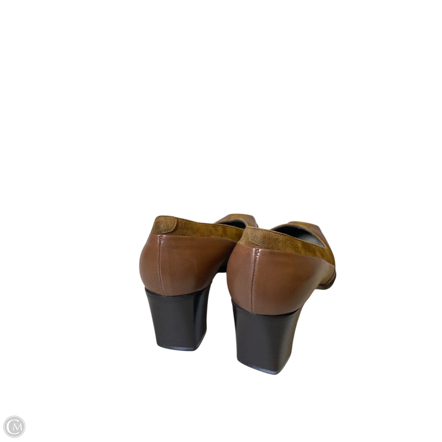 Shoes Heels Block By Clothes Mentor In Brown, Size: 7.5