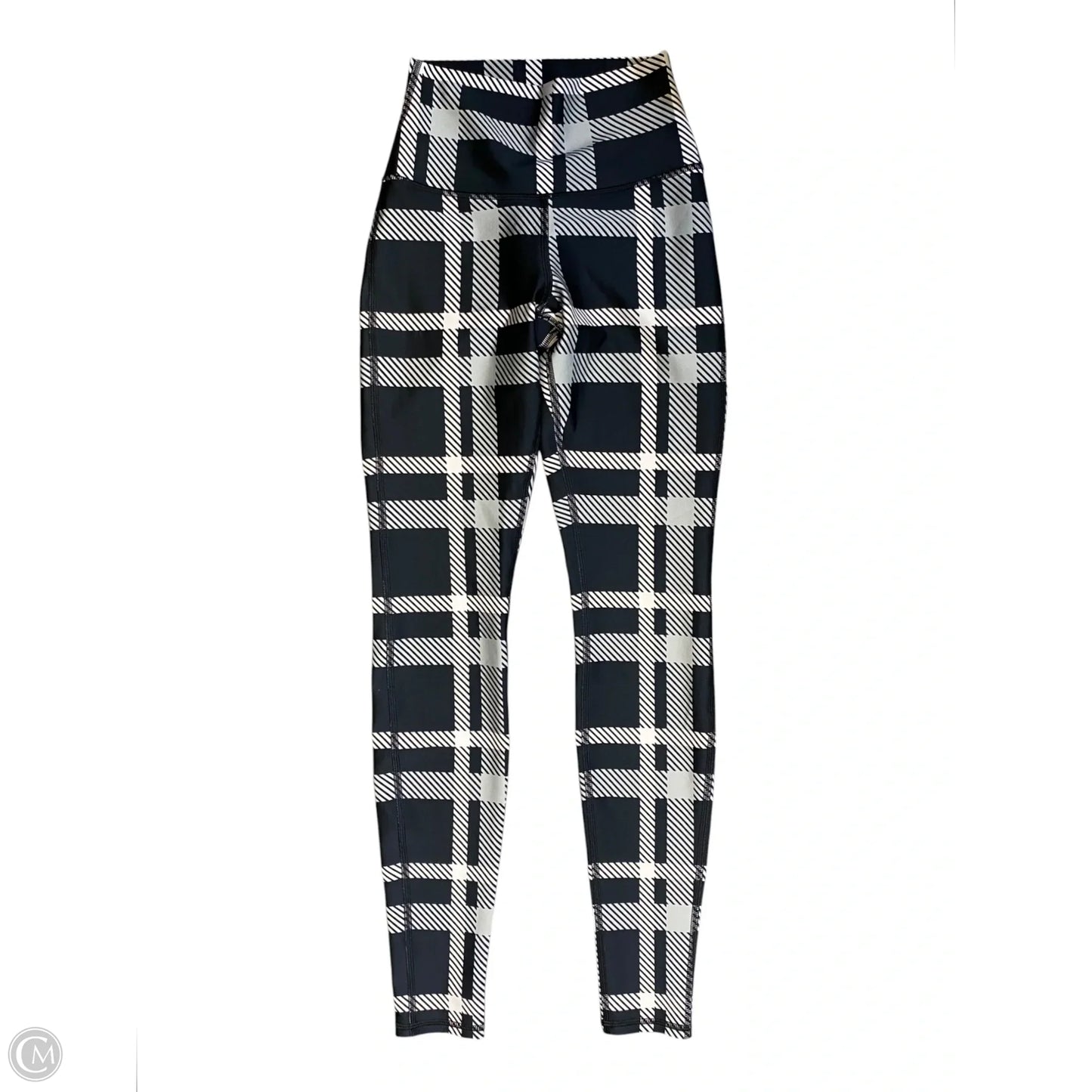Athletic Leggings By Alo In Checkered Pattern, Size: S