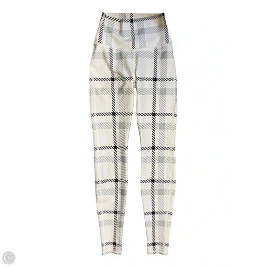 Athletic Leggings By Alo In Black & White, Size: S