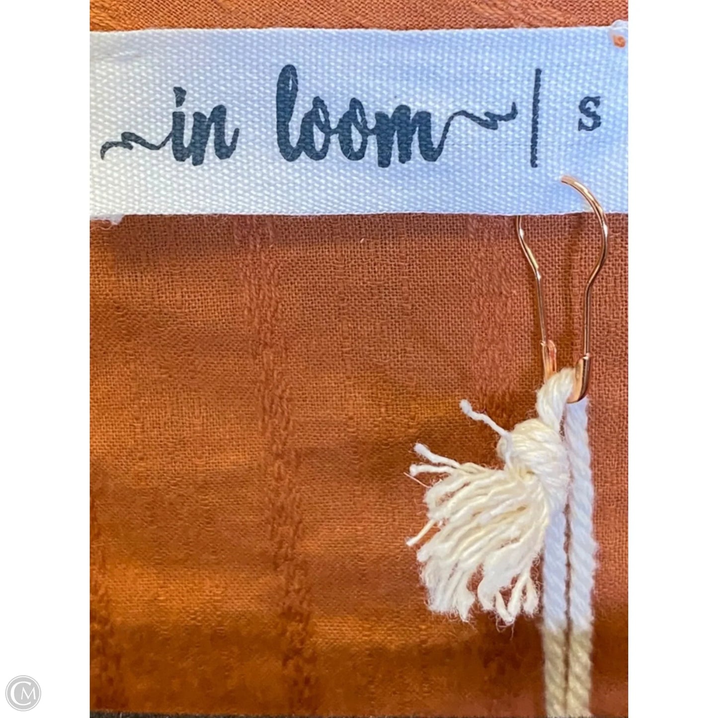 Top Long Sleeve By In Loom In Orange, Size: S