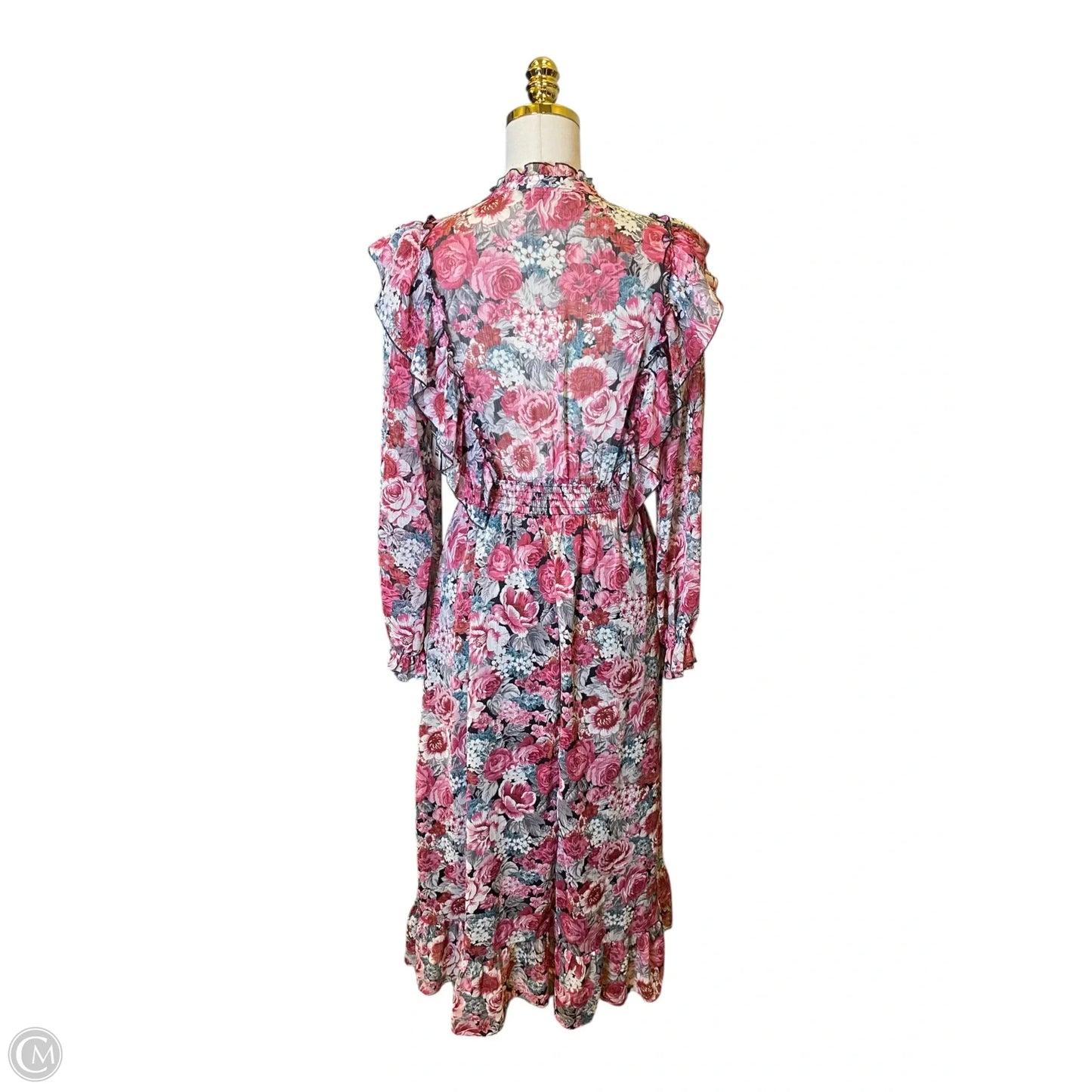 Dress Casual Maxi By Zara In Floral Print, Size: M