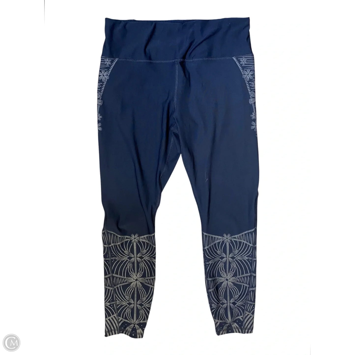Athletic Leggings By Rbx In Navy, Size: L