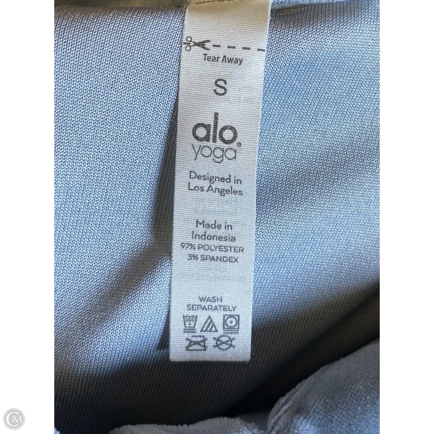 Top Short Sleeve By Alo In Blue, Size: S