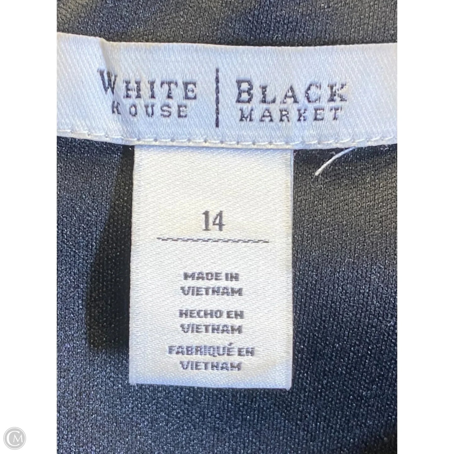 Dress Casual Midi By White House Black Market In Black & White, Size: L