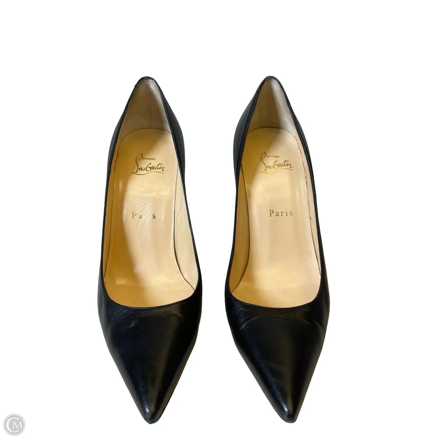 Shoes Luxury Designer By Christian Louboutin In Black, Size: 8