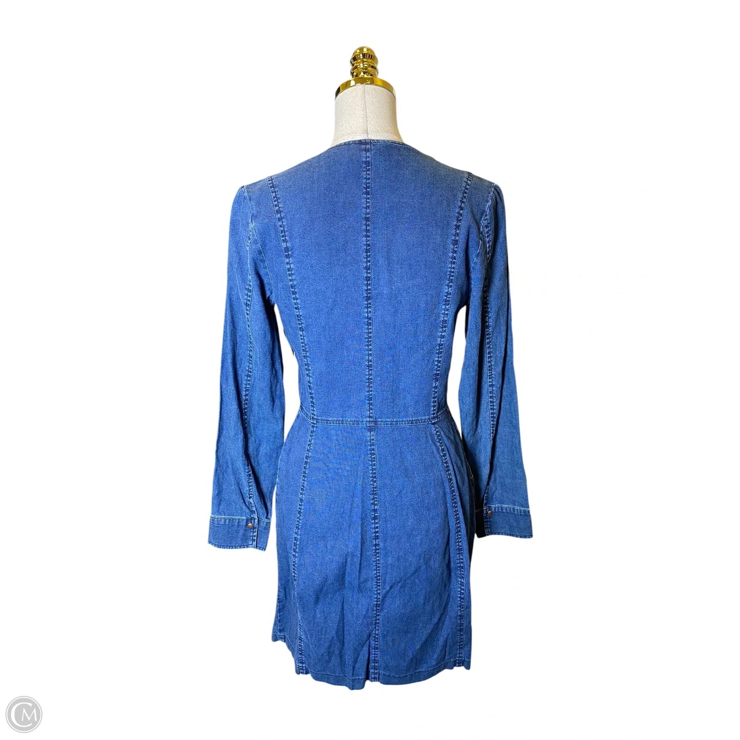 Dress Designer By See By Chloe In Blue Denim, Size: S