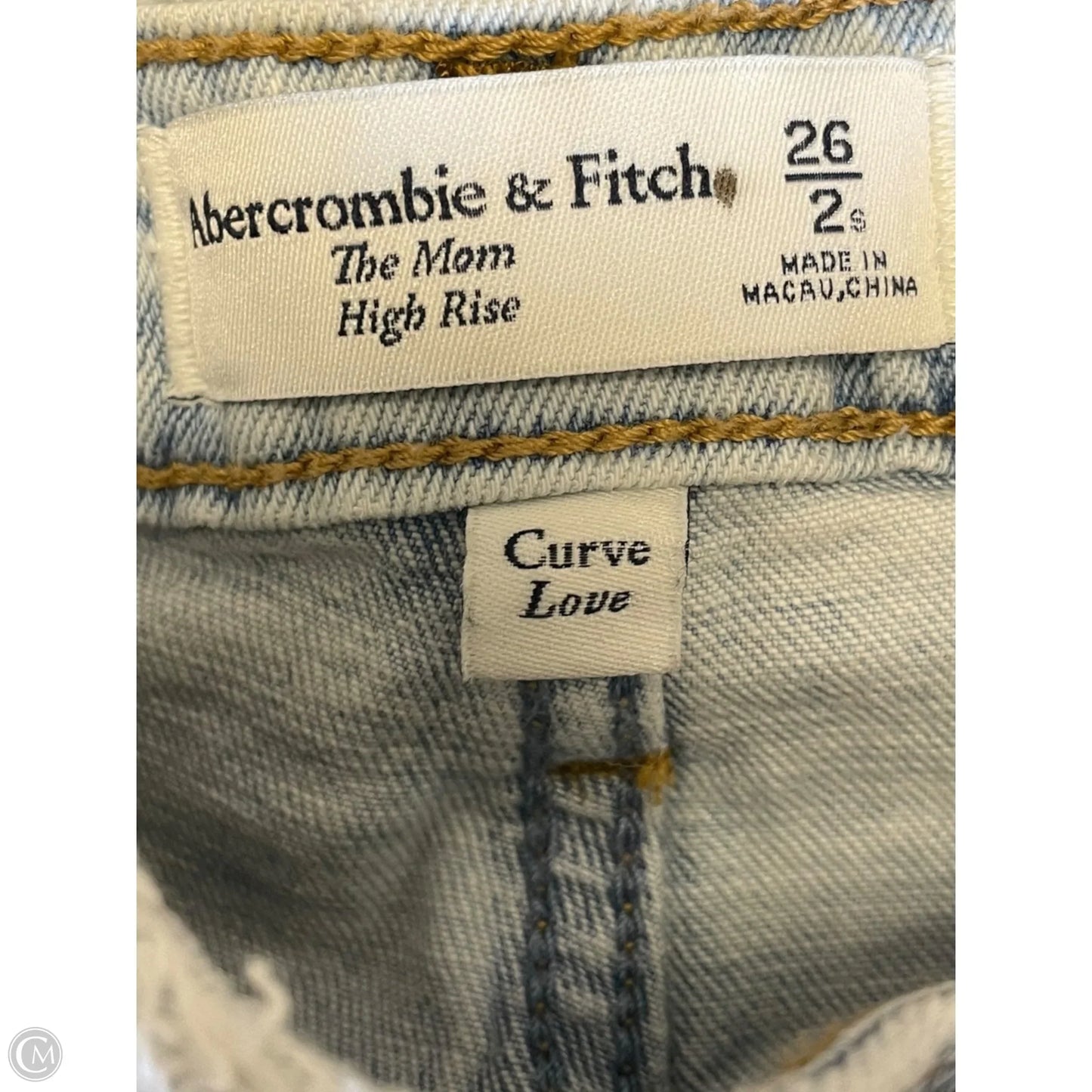 Jeans Straight By Abercrombie And Fitch In Blue Denim, Size: 2