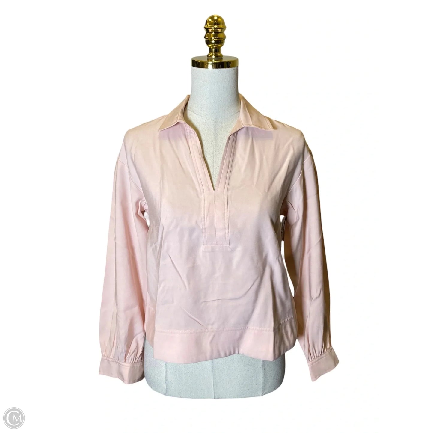 Top Long Sleeve By Banana Republic In Pink, Size: Xxs
