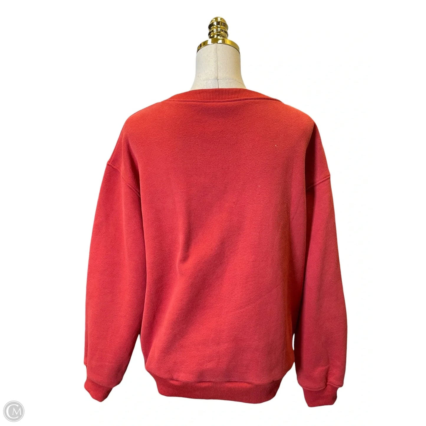 Sweatshirt Crewneck By Clothes Mentor In Orange, Size: M