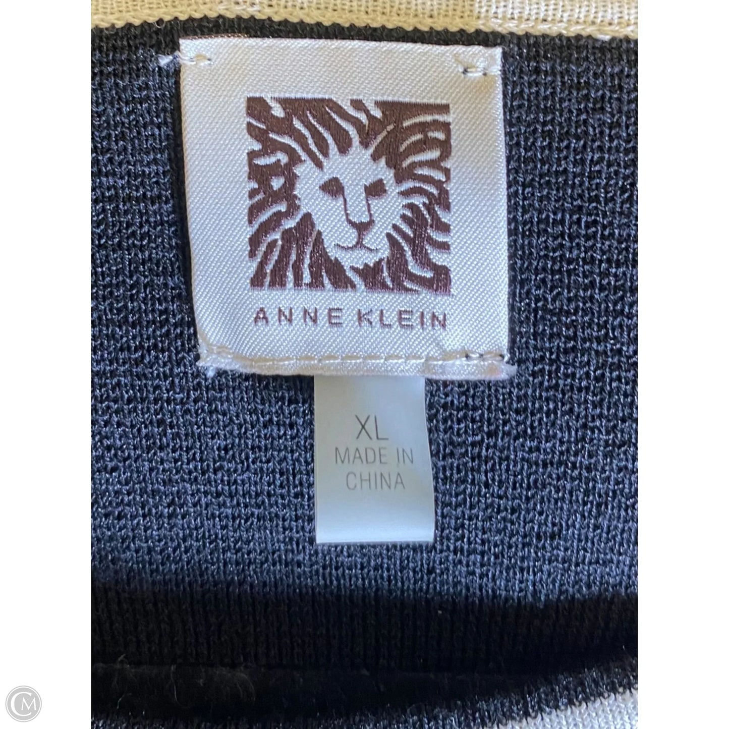 Jacket Other By Anne Klein In Black & Cream, Size: Xl