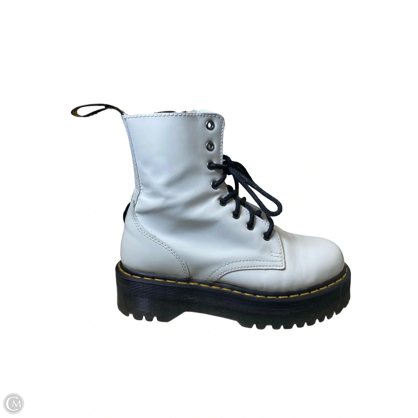 Boots Mid-calf Heels By Dr Martens In White, Size: 7