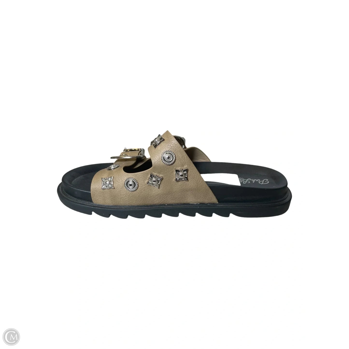 Sandals Flats By Pink Lily In Tan, Size: 10.5