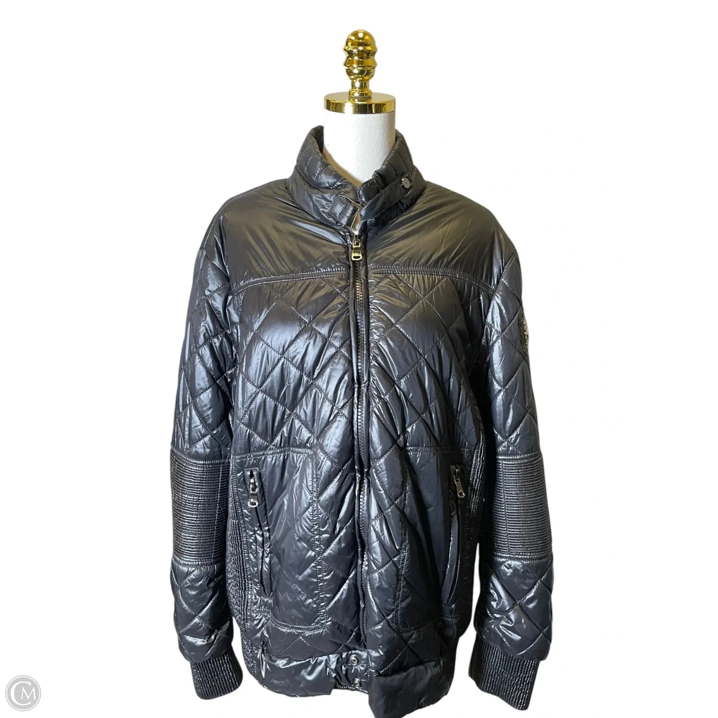Jacket Puffer & Quilted By Clothes Mentor In Black, Size: Xxl