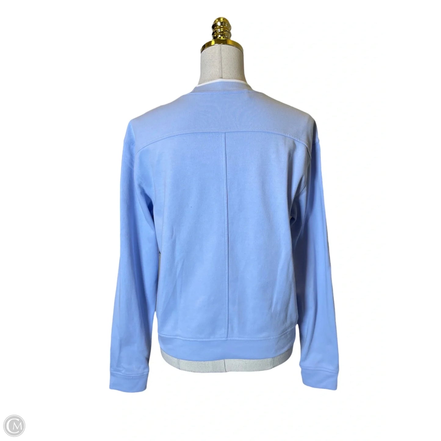 Athletic Sweatshirt Crewneck By Adidas In Blue, Size: S
