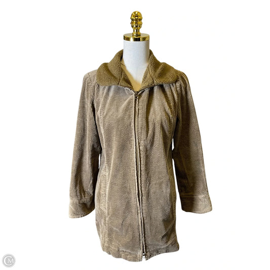 Jacket Faux Fur & Sherpa By J. Jill In Brown, Size: S