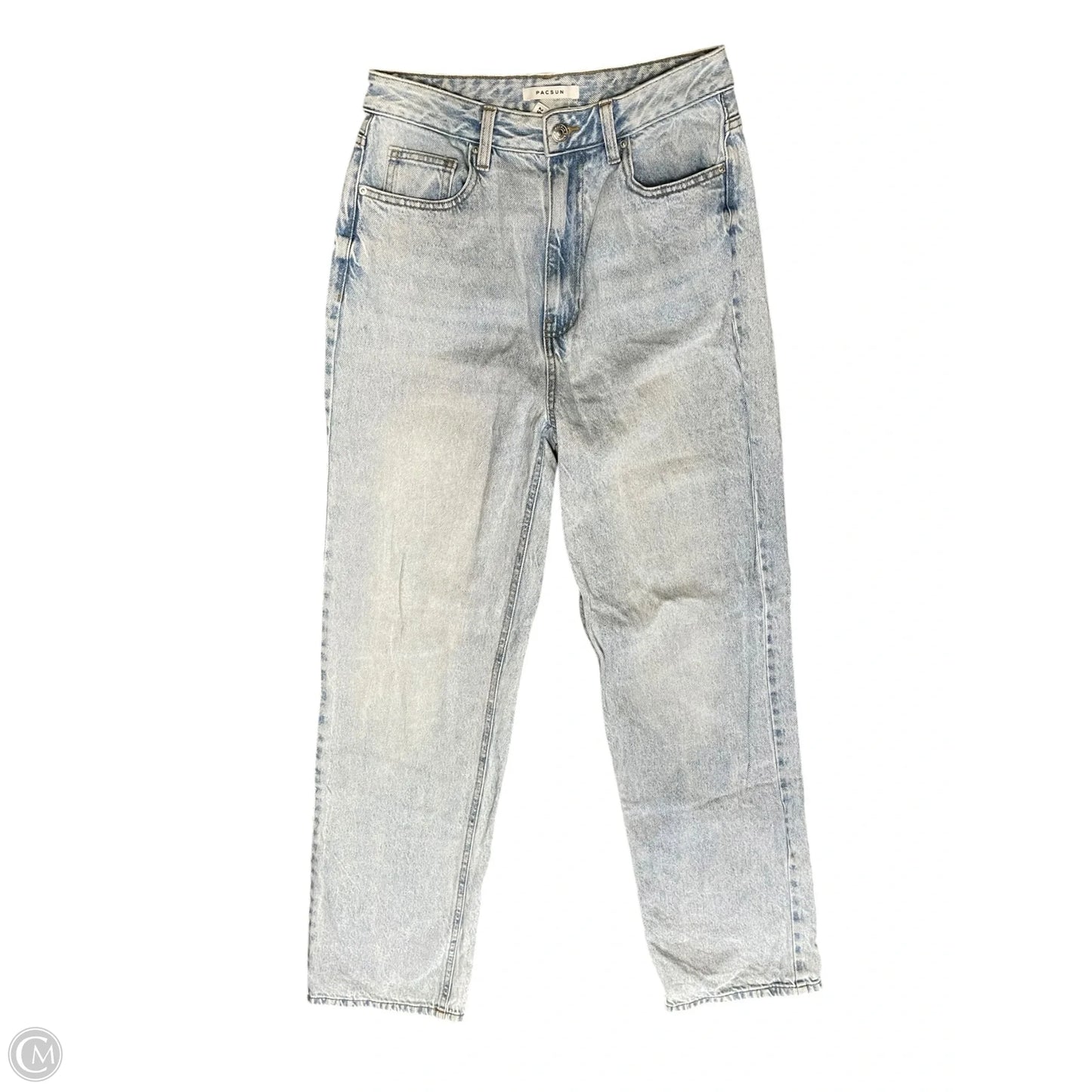 Jeans Straight By Pacsun In Blue Denim, Size: 8