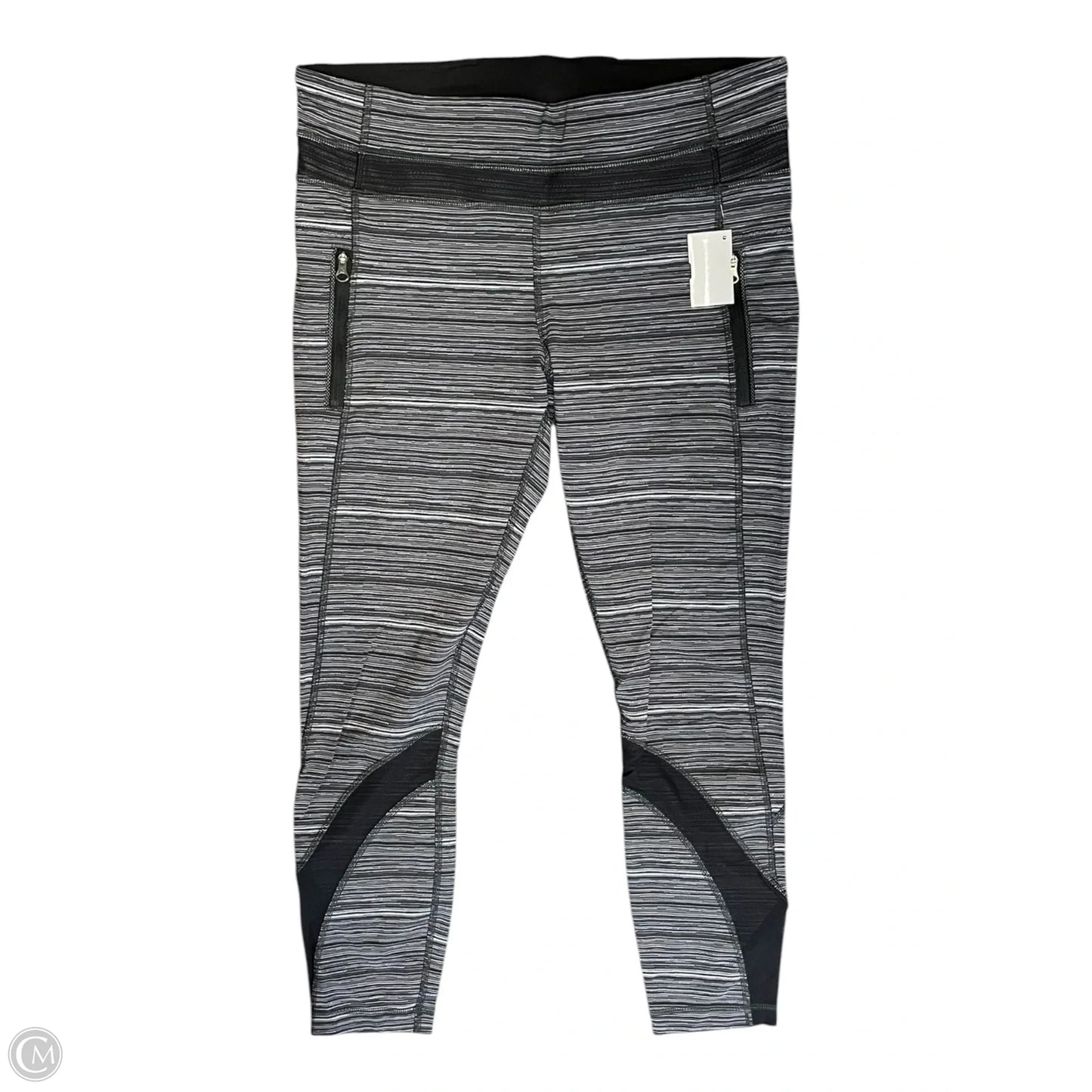 Athletic Leggings By Lululemon In Black & White, Size: 10