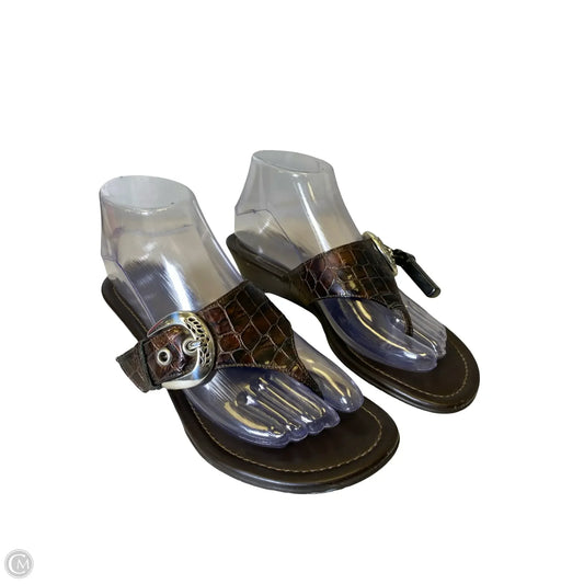 Sandals Designer By Brighton In Brown, Size: 7.5