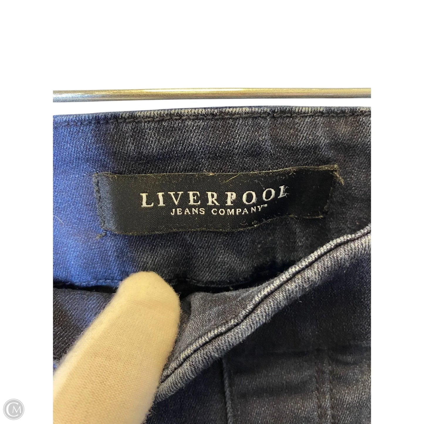 Jeans Skinny By Liverpool In Orange Denim, Size: 12