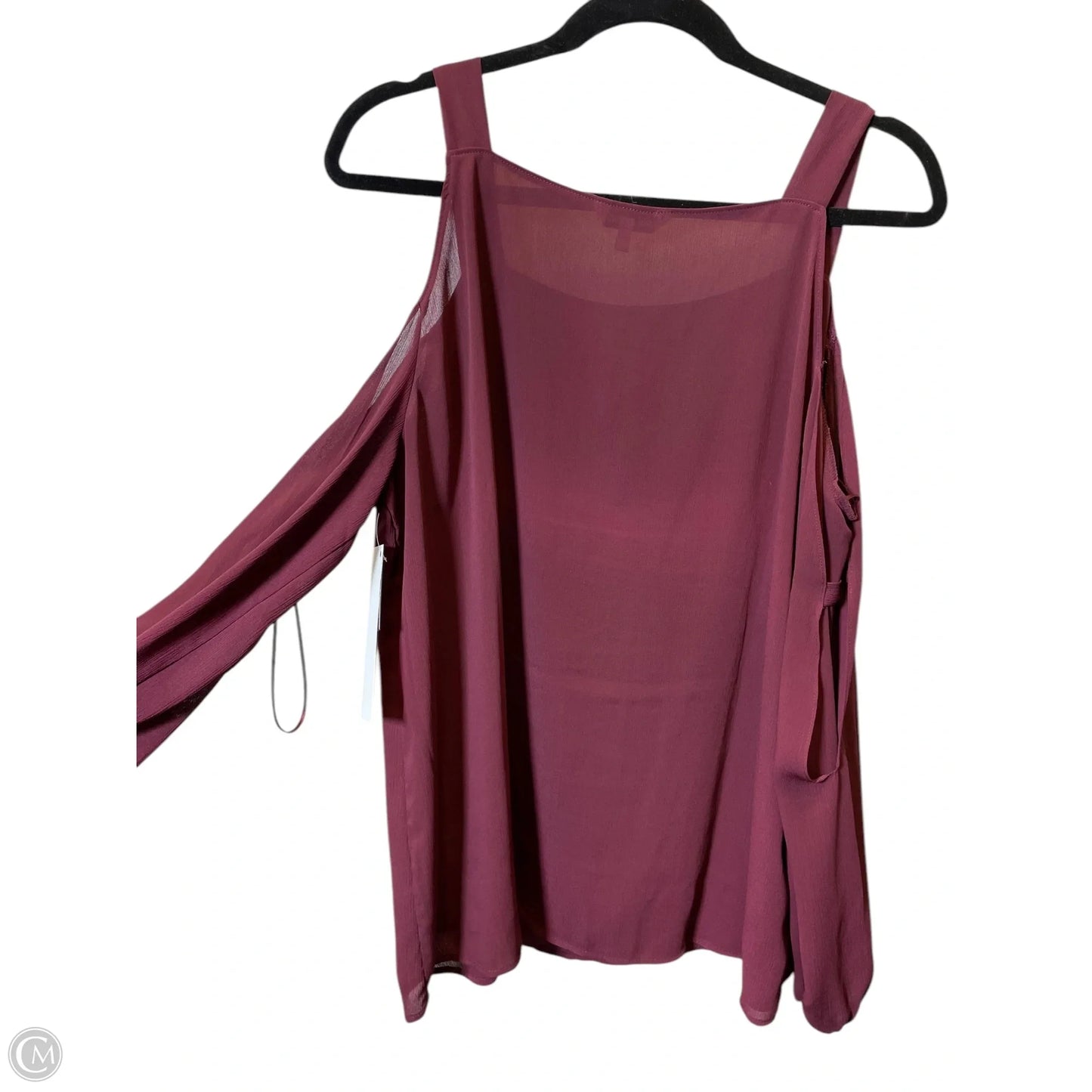 Top Long Sleeve By Juicy Couture In Maroon, Size: Xl
