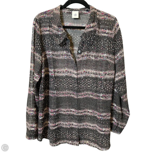 Top Long Sleeve By Cabi In Multi-colored, Size: L