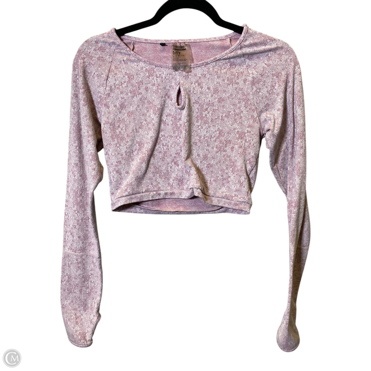 Athletic Top Long Sleeve Collar By Gym Shark In Purple, Size: M