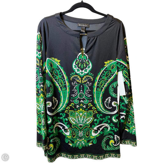 Top Long Sleeve By Inc In Paisley Print, Size: M