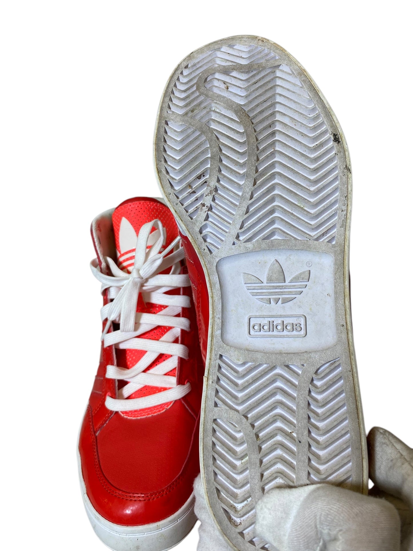 Shoes Flats By Adidas In Red, Size: 10