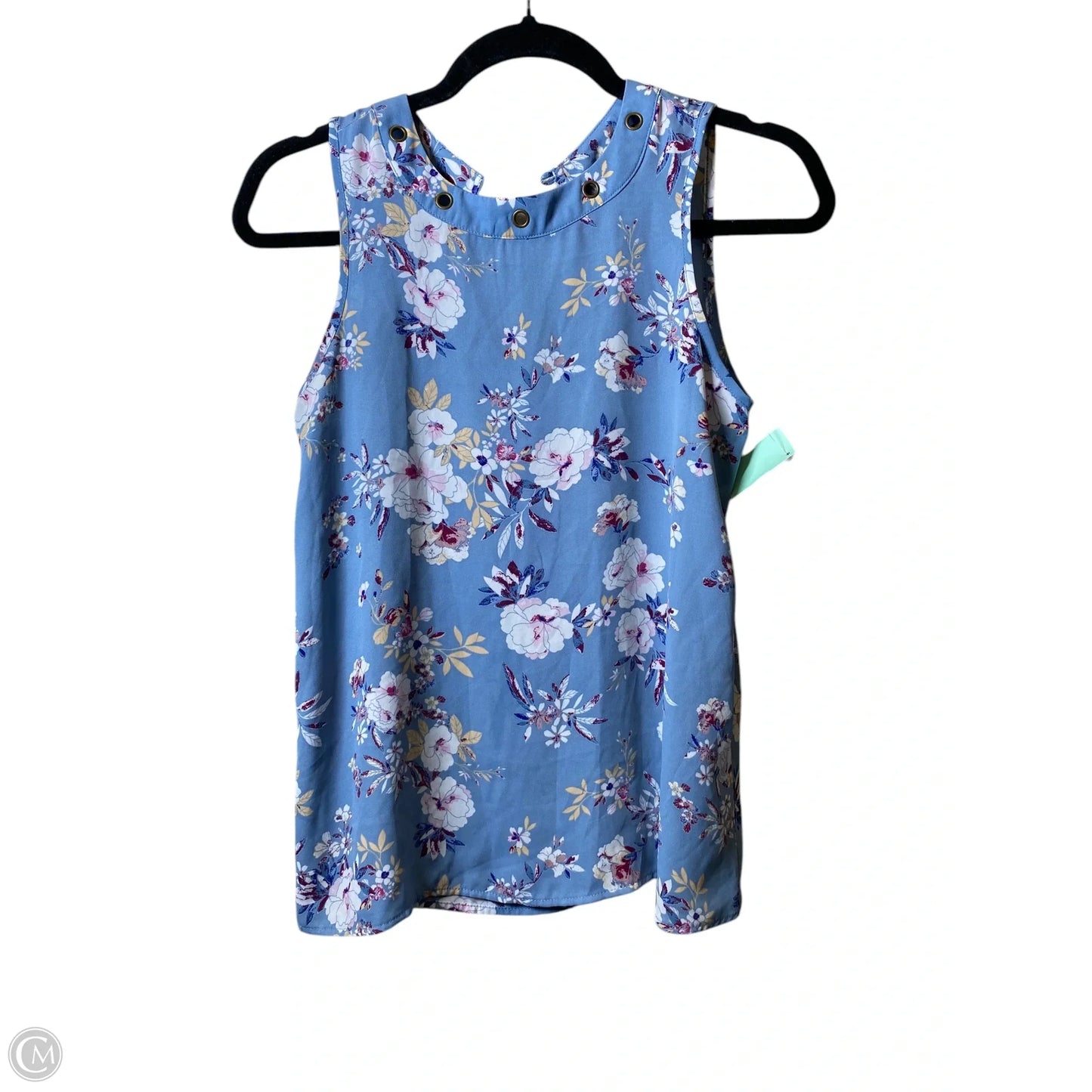 Top Sleeveless By Pink Rose In Floral Print, Size: S