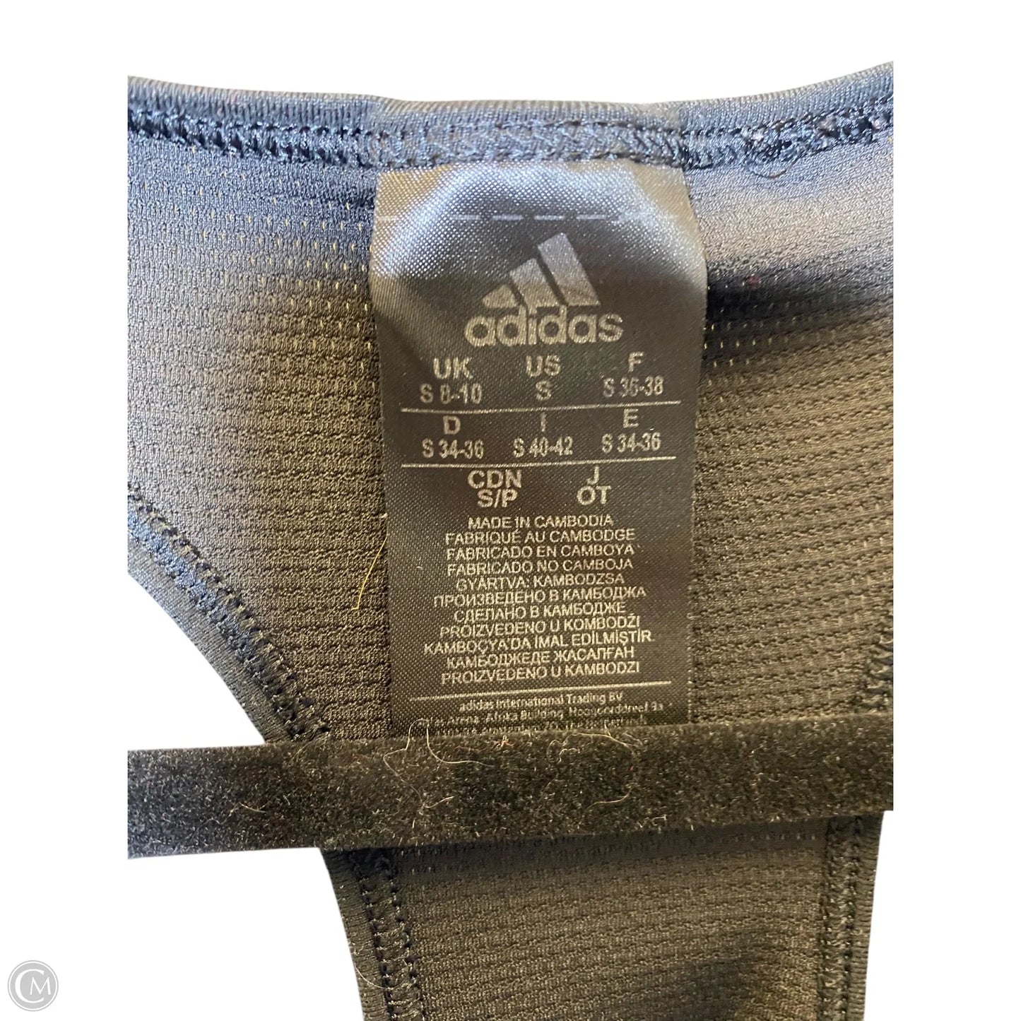 Athletic Tank Top By Adidas In Black, Size: S