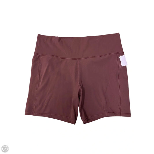 Athletic Shorts By Athleta In Maroon, Size: 3x