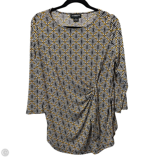 Top Long Sleeve By Liz Claiborne In Multi-colored, Size: M