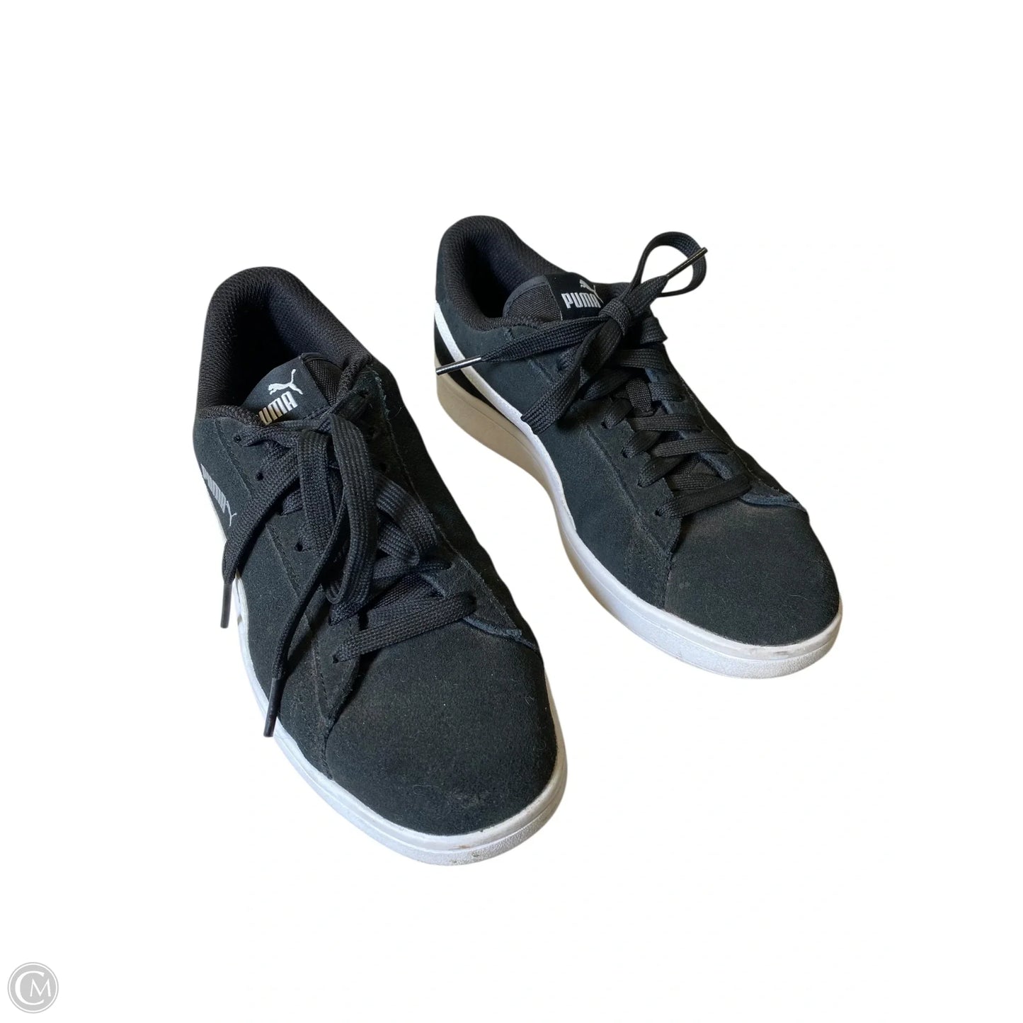 Shoes Flats By Puma In Black & White, Size: 7