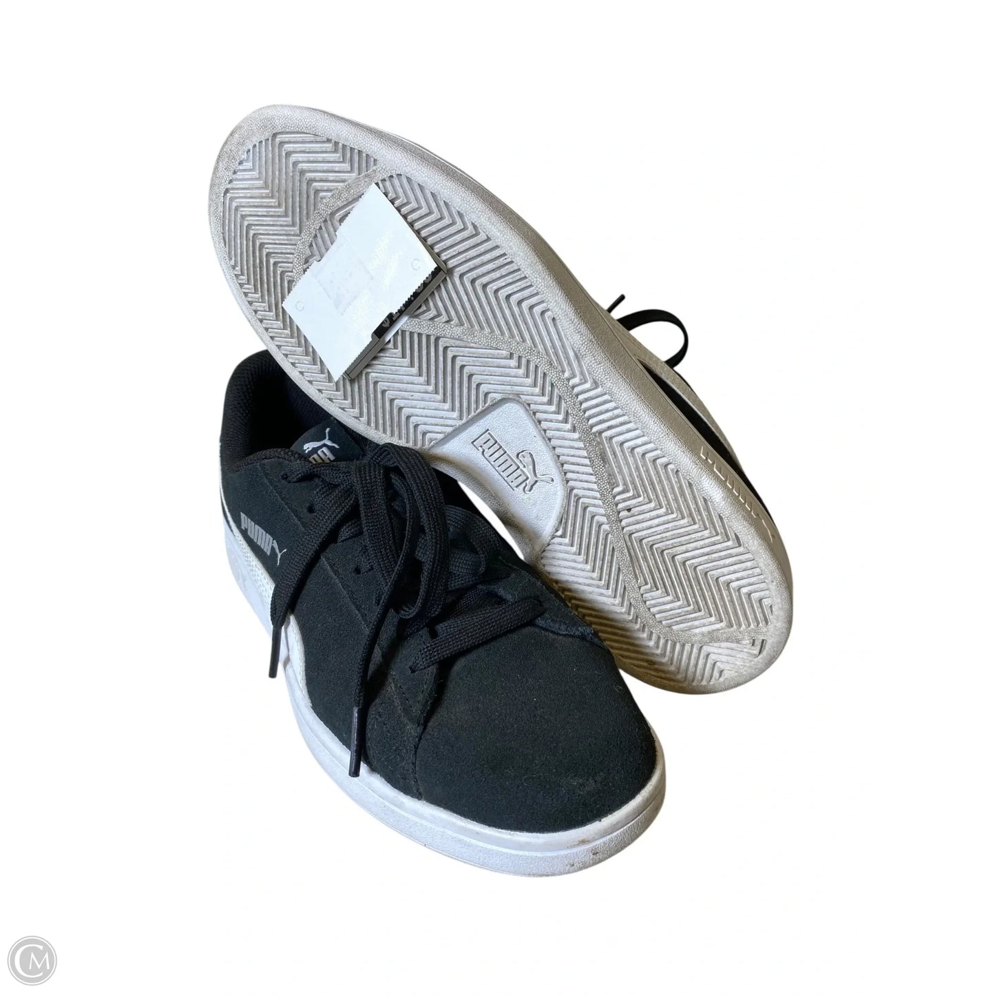 Shoes Flats By Puma In Black & White, Size: 7