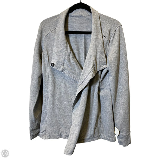 Athletic Jacket By Lululemon In Grey, Size: M
