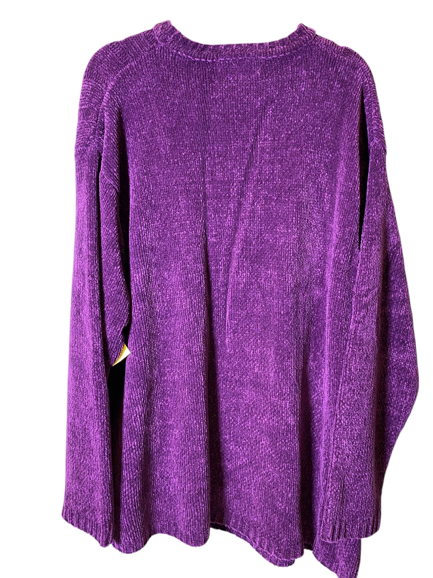 Sweater By Carol Rose In Purple, Size: 3x