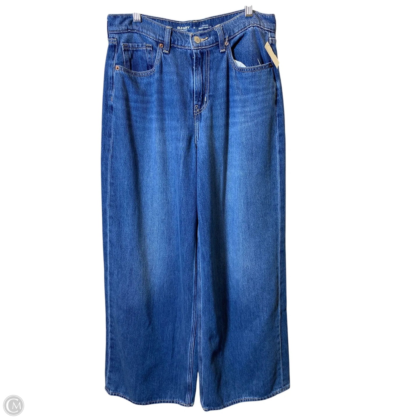 Jeans Wide Leg By Old Navy In Blue Denim, Size: 8
