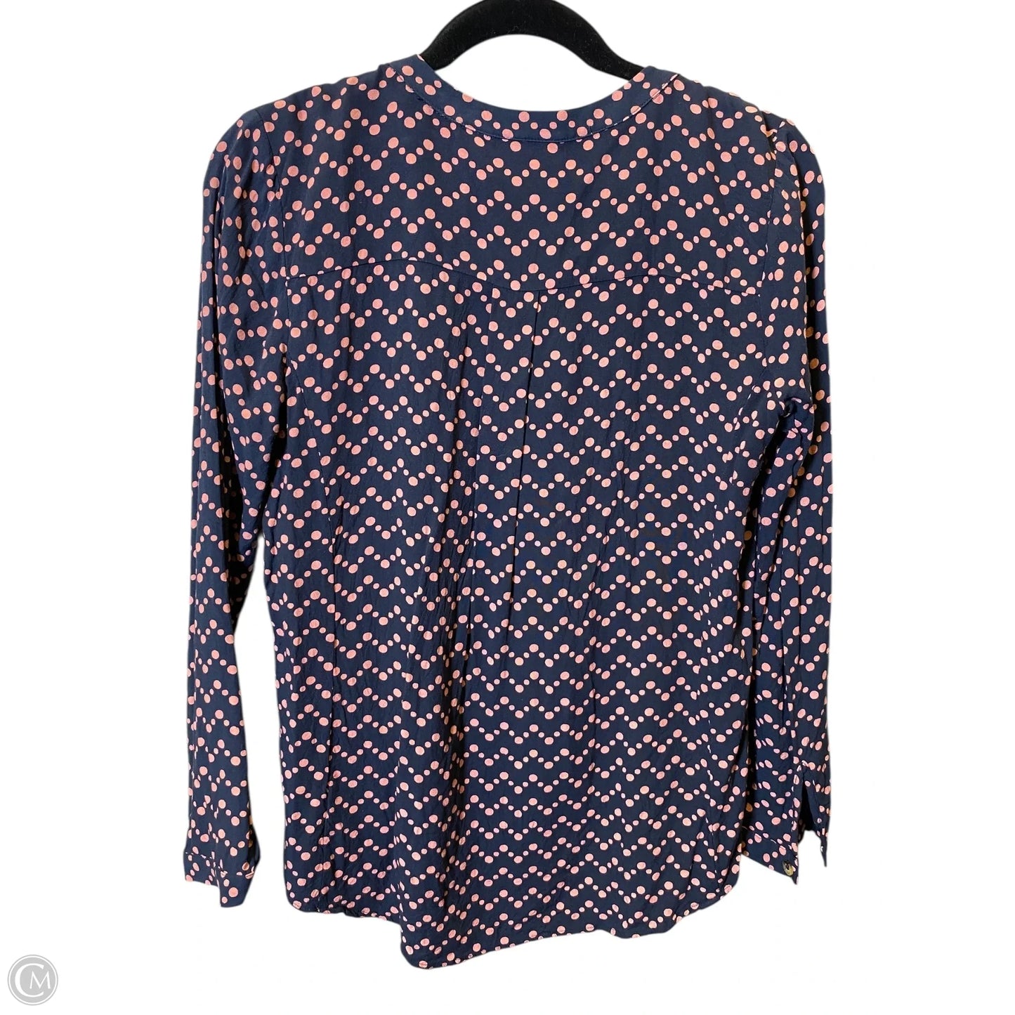 Top Long Sleeve By Maeve In Blue & Pink, Size: M