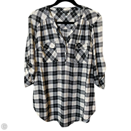 Top 3/4 Sleeve By Torrid In Multi-colored, Size: M