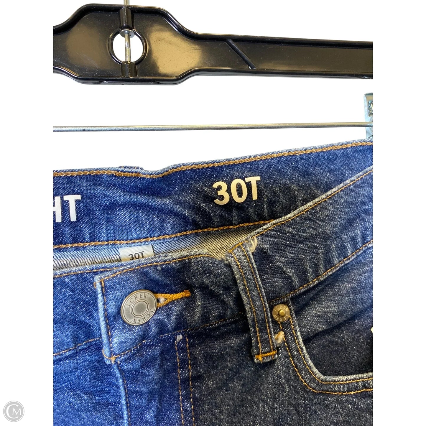 Jeans Straight By J. Crew In Blue Denim, Size: 10