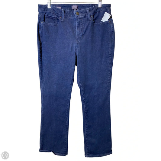 Jeans Straight By Clothes Mentor In Blue Denim, Size: 12p
