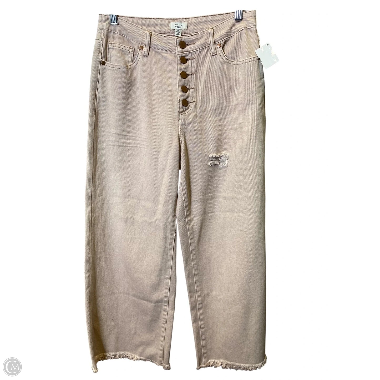 Jeans Wide Leg By Easel In Pink, Size: M