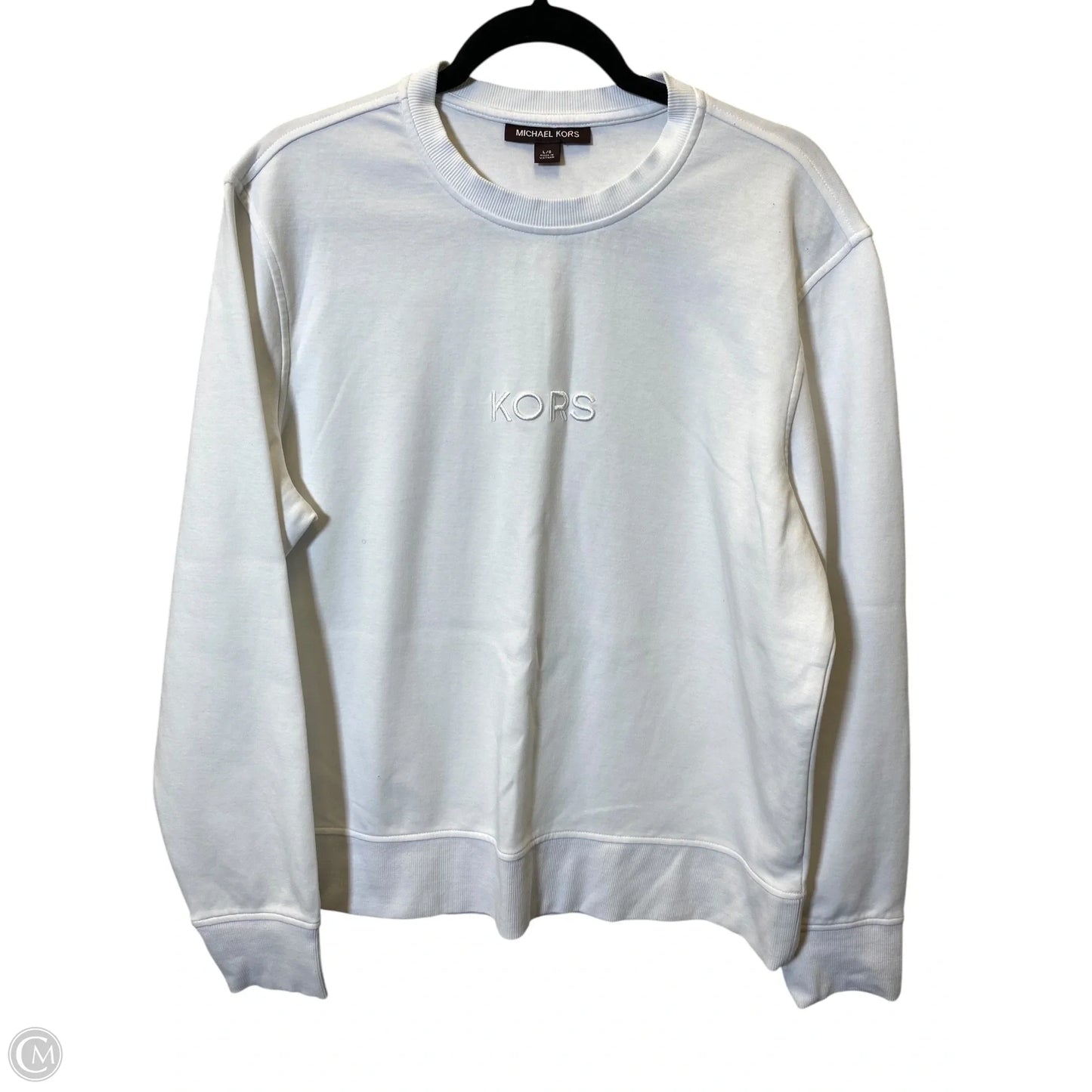Sweater Designer By Michael Kors In White, Size: L