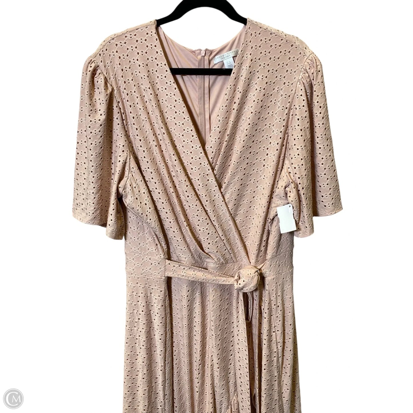 Dress Casual Maxi By London Times In Peach, Size: 24W